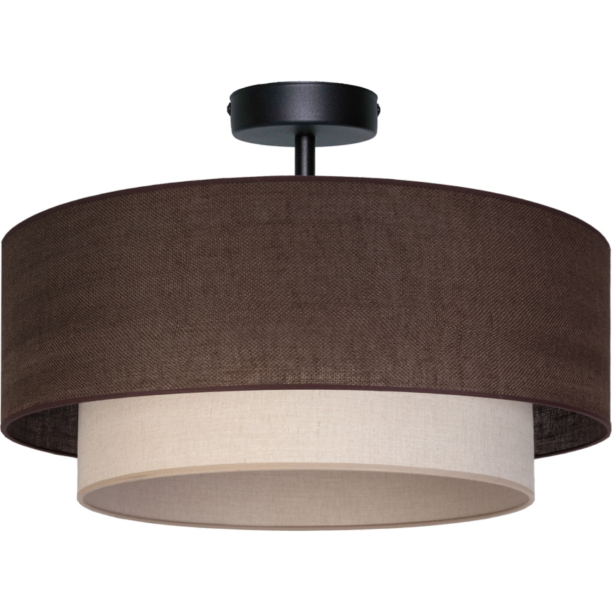 Brilagi - LED-opbouwkroonluchter BOHO ECO 1xE27/10W/230V Ø 40 cm bruin/crème