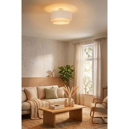Brilagi - LED-opbouwkroonluchter BOHO ECO 1xE27/10W/230V Ø 40 cm crème