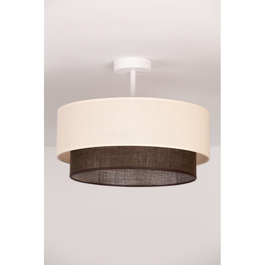 Brilagi - LED opbouwkroonluchter BOHO-STIJL 1xE27/15W/230V Ø 40 cm crème/bruin