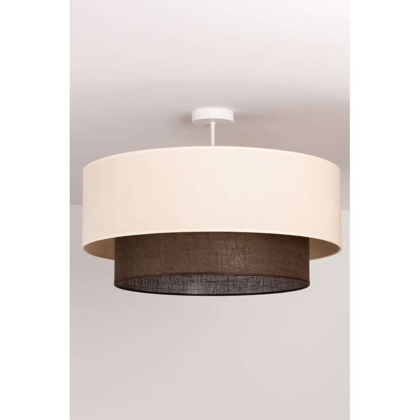 Brilagi - LED opbouwkroonluchter BOHO-stijl 3xE27/15W/230V Ø 60 cm crème/bruin