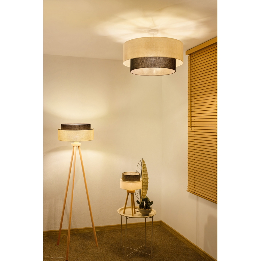 Brilagi - LED opbouwkroonluchter BOHO-stijl 3xE27/15W/230V Ø 60 cm crème/bruin