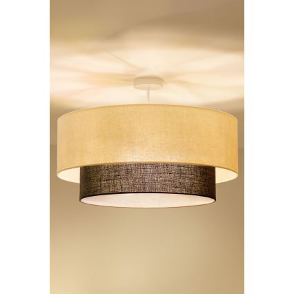 Brilagi - LED opbouwkroonluchter BOHO-stijl 3xE27/15W/230V Ø 60 cm crème/bruin