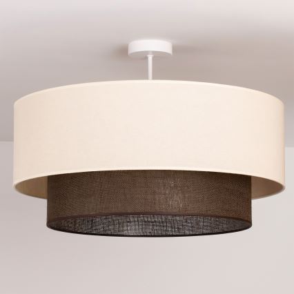 Brilagi - LED opbouwkroonluchter BOHO-stijl 3xE27/15W/230V Ø 60 cm crème/bruin
