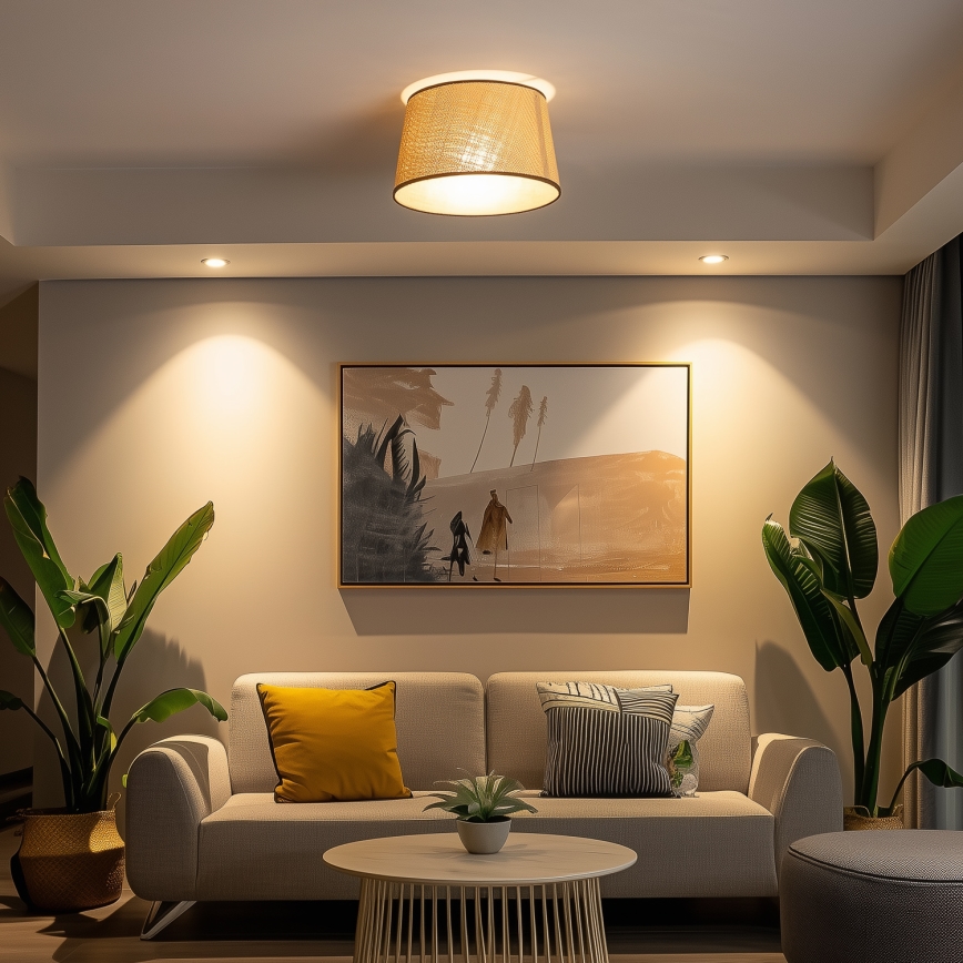 Brilagi - LED opbouwkroonluchter CERIA 1xE27/40W/230V Ø 35 cm beige