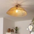 BRILAGI - LED-opbouwkroonluchter CERIA BOHO 1xE27/40W/230V pr. 50 cm bruin/eiken