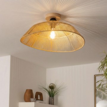 Brilagi - LED-opbouwkroonluchter CERIA BOHO 1xE27/40W/230V pr. 50 cm bruin/eiken