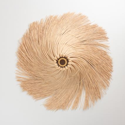 Brilagi - LED-opbouwkroonluchter CERIA BOHO 1xE27/40W/230V Ø 100 cm rotan/eik