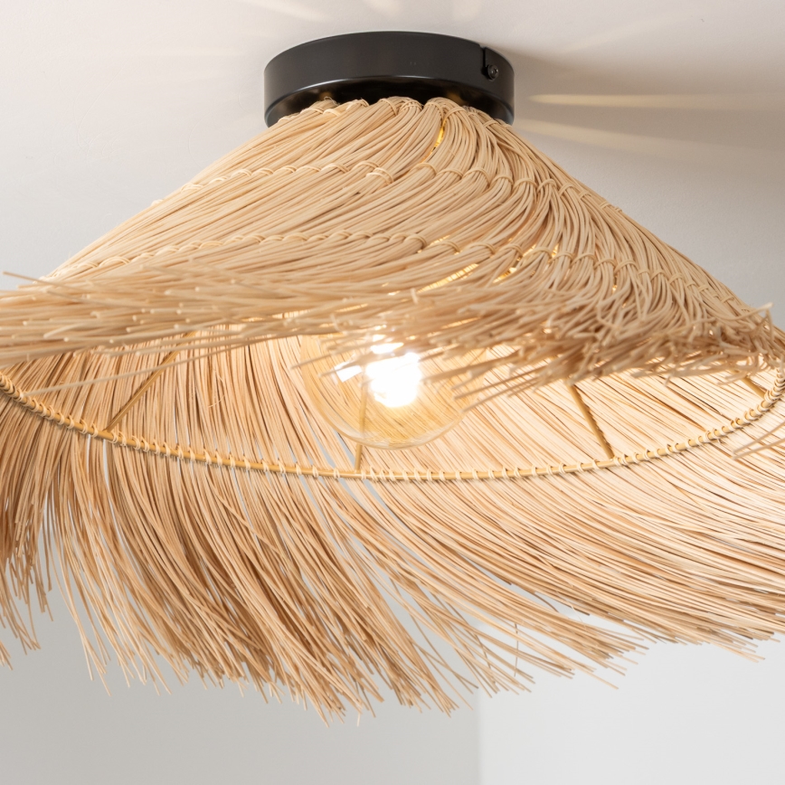 Brilagi - LED-opbouwkroonluchter CERIA BOHO 1xE27/40W/230V Ø 70 cm rotan