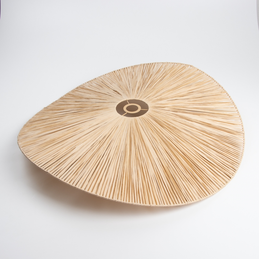 Brilagi - LED-opbouwkroonluchter CERIA BOHO 1xE27/40W/230V Ø 80 cm raffia/eiken