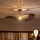 Brilagi - LED opbouwkroonluchter CERIA BOHO 1xE27/60W/230V Ø 80 cm zwart/bruin