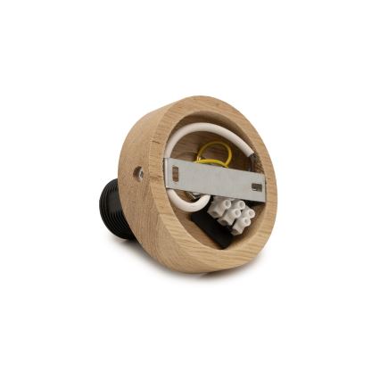 Brilagi - LED opbouwkroonluchter CERIA WIRE 1xE27/40W/230V 60x80 cm zwart/eiken