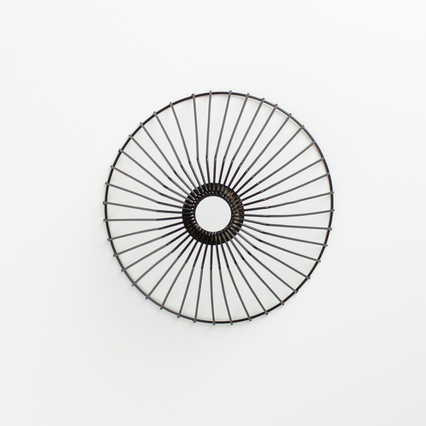 Brilagi - LED opbouwkroonluchter CERIA WIRE 1xE27/40W/230V Ø 30 cm zwart/eiken