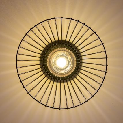 Brilagi - LED opbouwkroonluchter CERIA WIRE 1xE27/40W/230V Ø 30 cm zwart