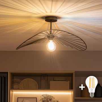 Brilagi - LED opbouwkroonluchter CERIA WIRE 1xE27/60W/230V 40x56 cm zwart