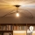 Brilagi - LED-opbouwkroonluchter CERIA WIRE 1xE27/60W/230V 60x80 cm zwart/bronzen