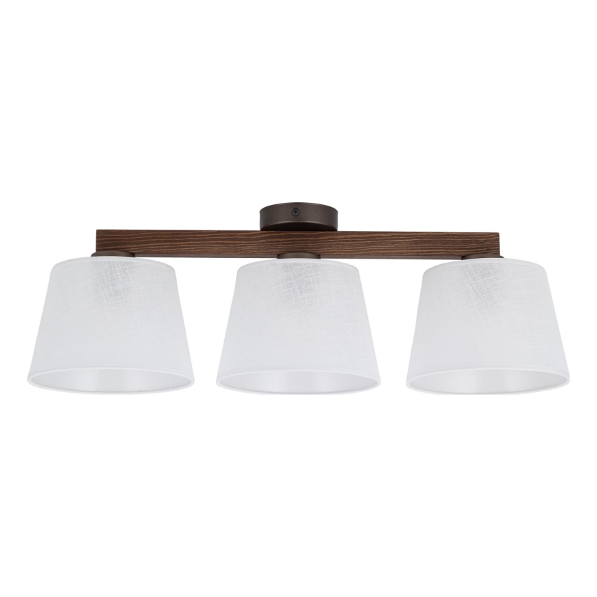BRILAGI - LED Opbouwkroonluchter LATTE 3xE27/15W/230V grenen/wit