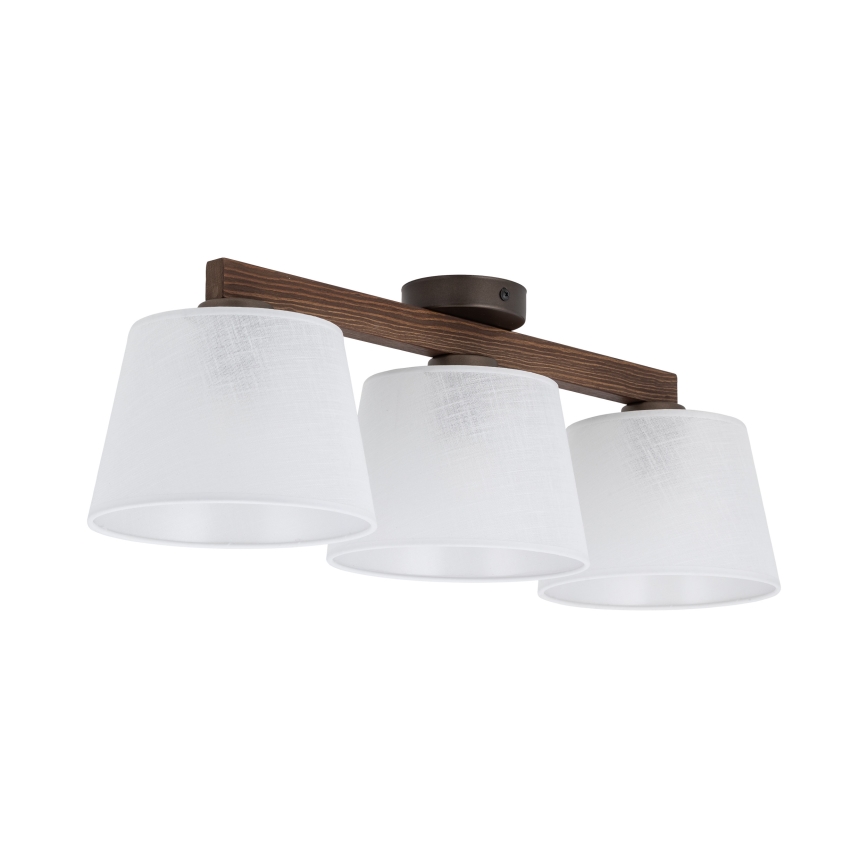 BRILAGI - LED Opbouwkroonluchter LATTE 3xE27/15W/230V grenen/wit