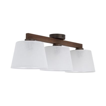 BRILAGI - LED Opbouwkroonluchter LATTE 3xE27/15W/230V grenen/wit