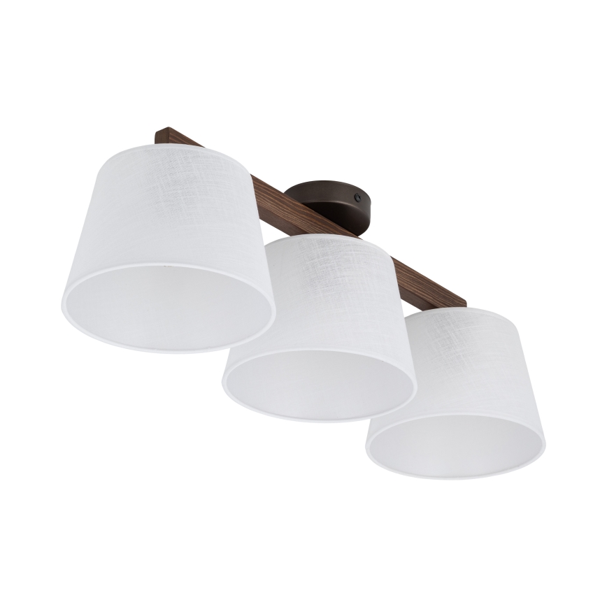 BRILAGI - LED Opbouwkroonluchter LATTE 3xE27/15W/230V grenen/wit