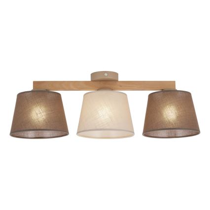 BRILAGI - LED opbouwkroonluchter LATTE SABIA 3xE27/15W/230V grenen/mix