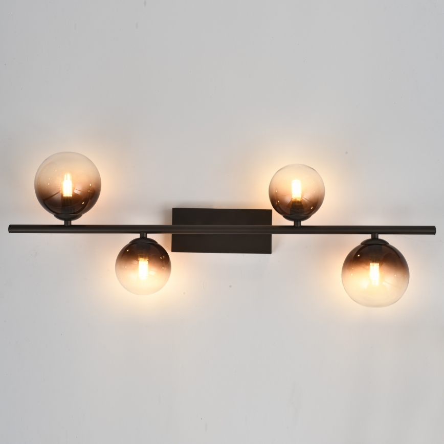 Brilagi - LED opbouwkroonluchter MILLA 4xG9/3W/230V bruin/rookbruin