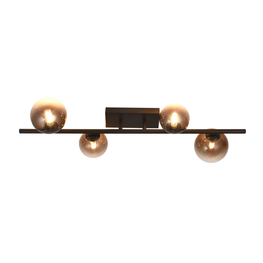 Brilagi - LED opbouwkroonluchter MILLA 4xG9/3W/230V bruin/rookbruin