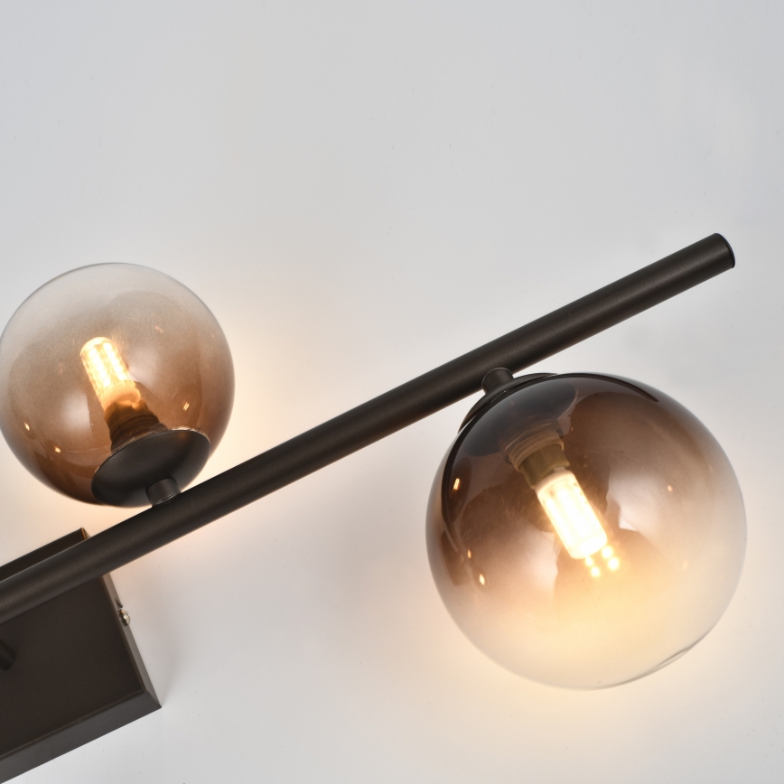 Brilagi - LED opbouwkroonluchter MILLA 4xG9/3W/230V bruin/rookbruin
