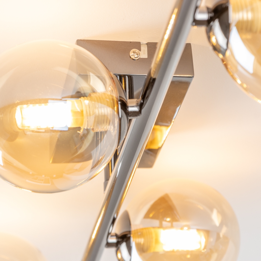 Brilagi - LED opbouwkroonluchter MILLA 4xG9/3W/230V zwart chroom/goud