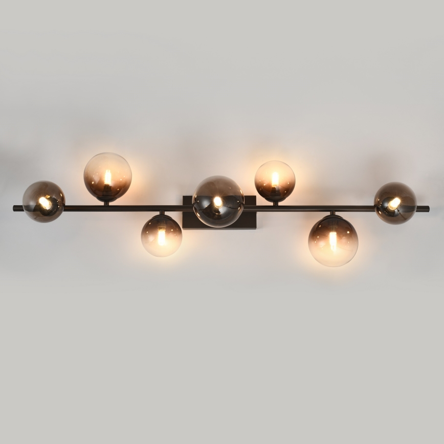 Brilagi - LED opbouwkroonluchter MILLA 7xG9/3W/230V bruin/rookbruin