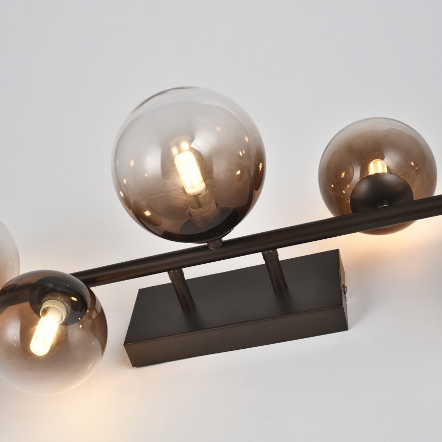 Brilagi - LED opbouwkroonluchter MILLA 7xG9/3W/230V bruin/rookbruin