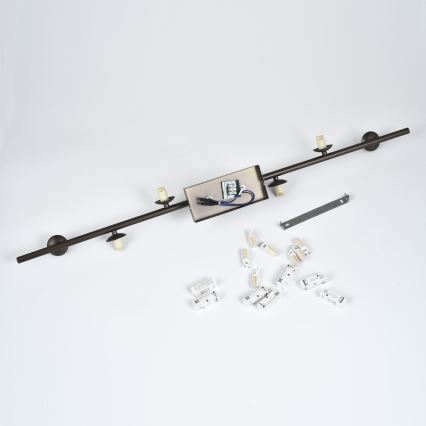 Brilagi - LED opbouwkroonluchter MILLA 7xG9/3W/230V bruin/rookbruin