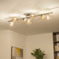 Brilagi - LED opbouwkroonluchter MILLA 7xG9/3W/230V zwart chroom/goud