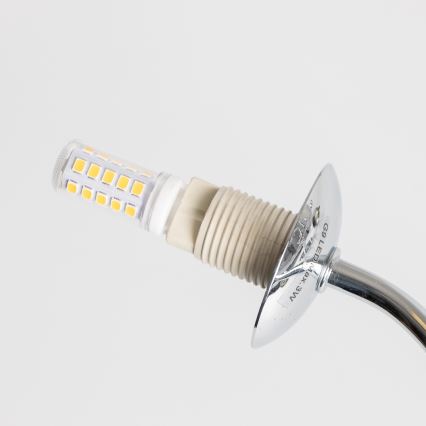 Brilagi - LED opbouwkroonluchter MISTEL 15xG9/3W/230V, zwart-chroom/rookglas