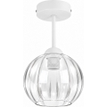 BRILAGI - LED opbouwkroonluchter RETRO GLASS 1xE27/60W/230V Ø 18 cm wit/helder