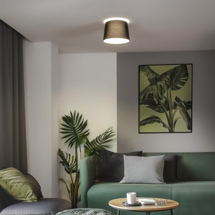 Brilagi - LED opbouwlamp CERIA 1xE27/40W/230V Ø30 cm zwart