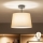 Brilagi - LED opbouwlamp CERIA 1xE27/60W/230V Ø 30 cm zwart/beige