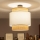 Brilagi - LED opbouwlamp CERIA 1xE27/60W/230V Ø 40 cm zwart/beige/wit