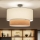 Brilagi - LED opbouwlamp CERIA 1xE27/60W/230V Ø 50 cm zwart/wit/beige