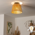 BRILAGI - LED opbouwlamp CERIA BOHO 1xE27/40W/230V Ø 28 cm bruin
