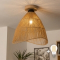 BRILAGI - LED-opbouwlamp CERIA BOHO 1xE27/40W/230V Ø 50 cm bruin/eiken