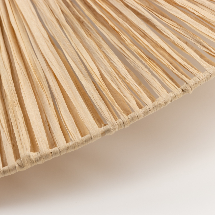 Brilagi - LED opbouwlamp CERIA BOHO 1xE27/40W/230V Ø 60 cm raffia/eik