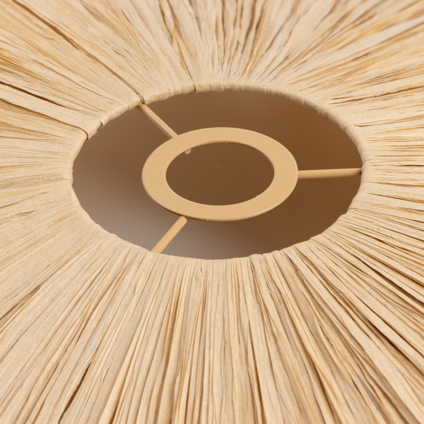 Brilagi - LED opbouwlamp CERIA BOHO 1xE27/40W/230V Ø 60 cm raffia/eik