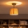 Brilagi - LED Opbouwlamp CERIA BOHO 1xE27/60W/230V Ø 20 cm zwart/rafia