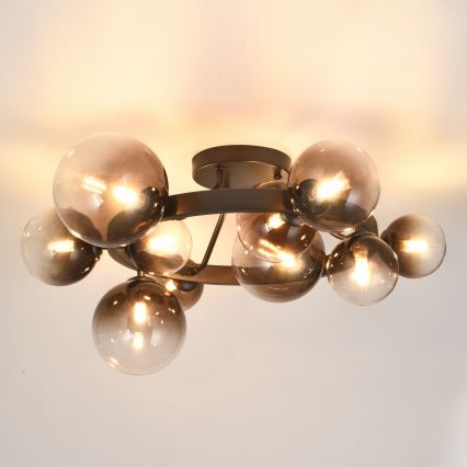 Brilagi - LED-opbouwluchter MILLA 10xG9/3W/230V bruin/rookbruin