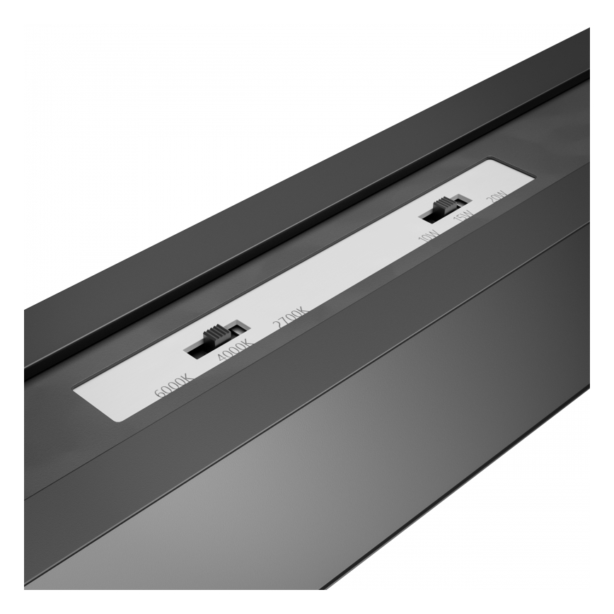 Brilagi - LED plafond-opbouwarmatuur FULLDAY LED/20/30/40W/230V 2700/4000/6000K 120 cm UGR19 zwart