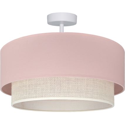 Brilagi - LED opbouwplafondlamp BOHO BOBO 1xE27/60W/230V Ø 40 cm roze/crème
