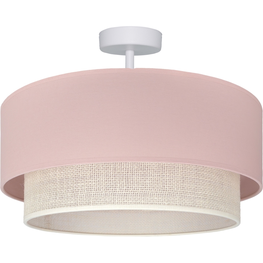 Brilagi - LED opbouwplafondlamp BOHO BOBO 1xE27/60W/230V Ø 40 cm roze/crème