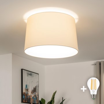 Brilagi - LED opbouwplafondlamp CERIA 1xE27/40W/230V Ø 45 cm beige