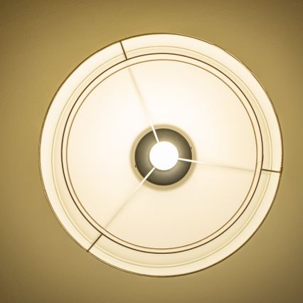 Brilagi - LED opbouwplafondlamp CERIA 1xE27/40W/230V Ø 50 cm wit/beige