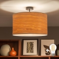 Brilagi - LED opbouwplafondlamp CERIA 1xE27/60W/230V Ø 45 cm zwart/beige